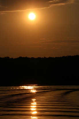Sunset on Lake Shelbyville